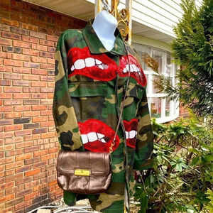 Coach Metallic Crossbody Leather Purse